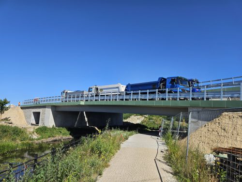 rz. Radunia, Pruszcz Gdański, Strabag / próbne obciążenia statyczne i&nbsp;dynamiczne