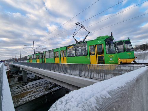 próbne obciążenia / L.21062 tramwaj na Naramowice Poznań Gulermak